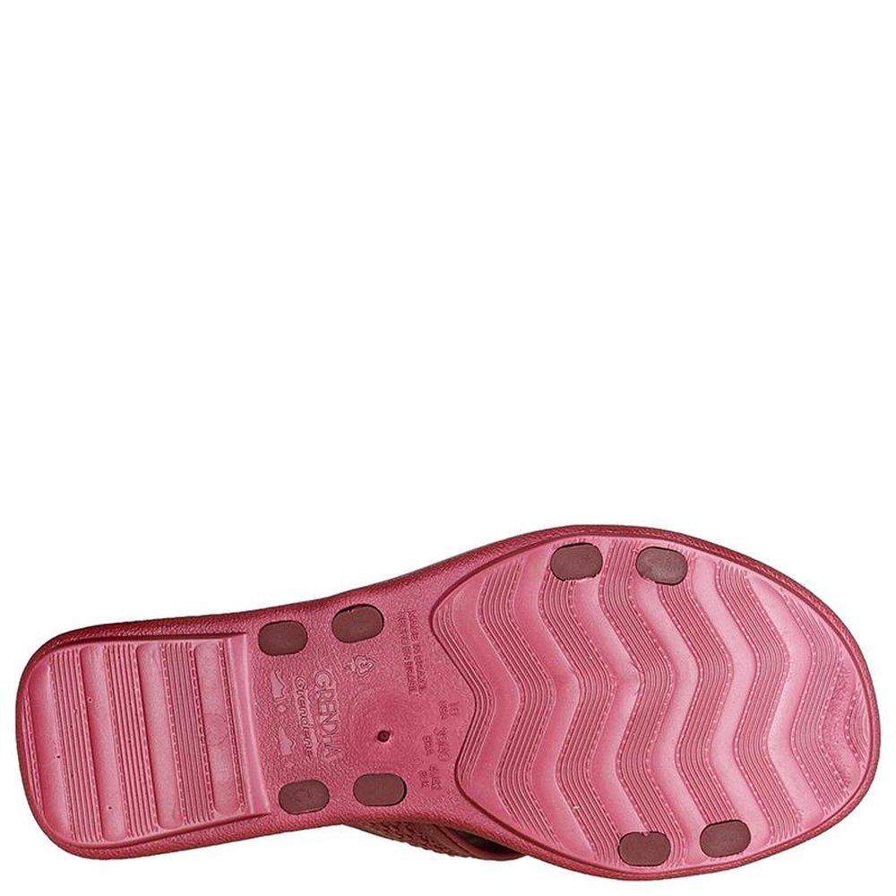 Sandalia Grendha Buriti Casual Slide Vinho - Grade com 12 pares