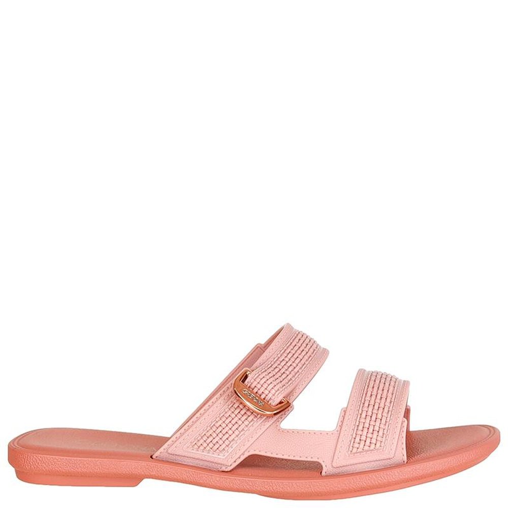 Sandalia Grendha Buriti Casual Slide Nude - Grade com 12 pares