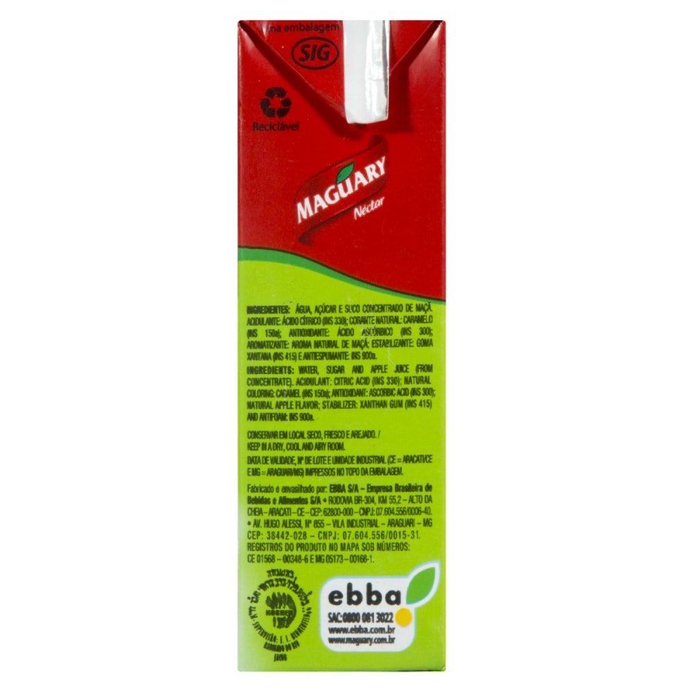 Suco Maguary Néctar Maçã 200ml - Embalagem 27 Unidades