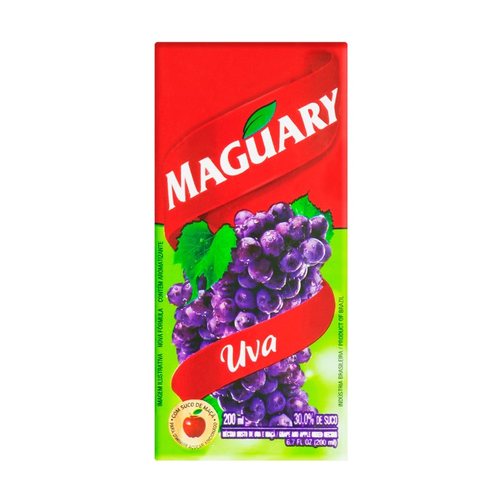 Suco Maguary Néctar Uva 200ml - Embalagem 27 Unidades