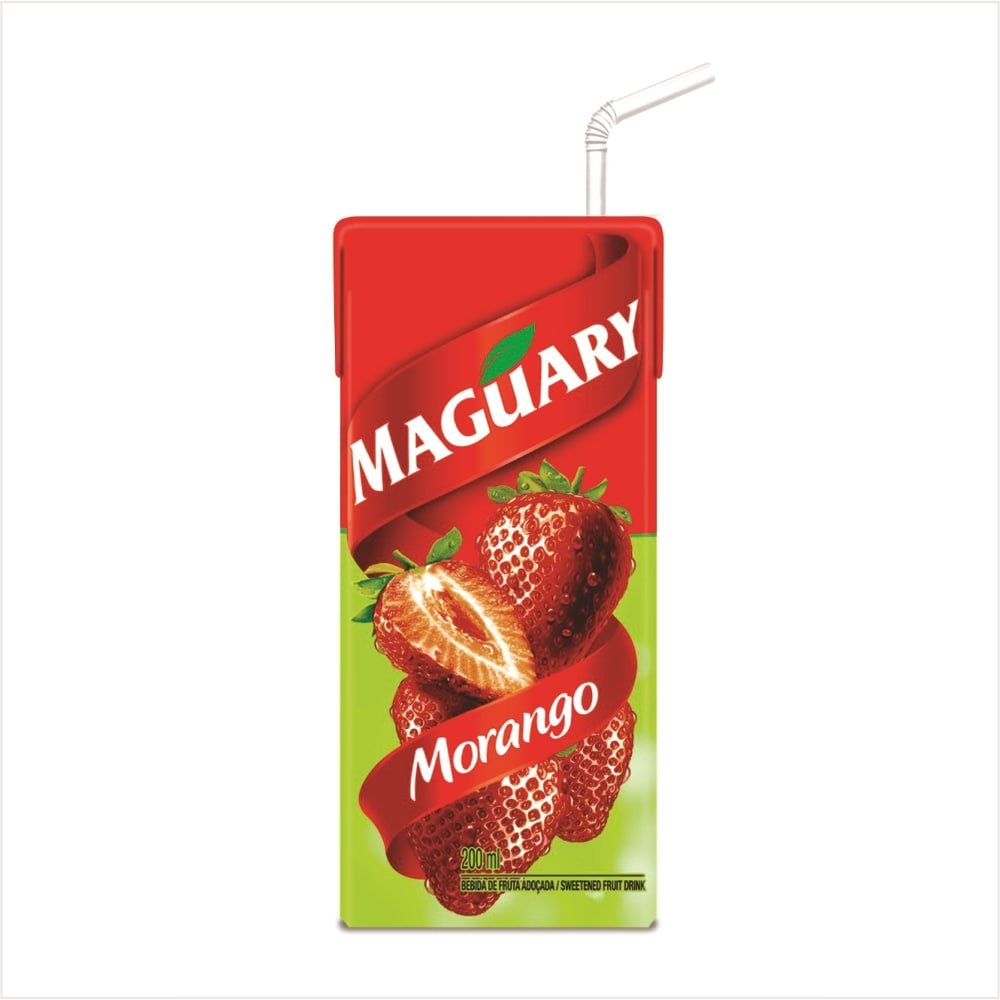 Suco Maguary Néctar Morango 200ml - Embalagem 27 Unidades
