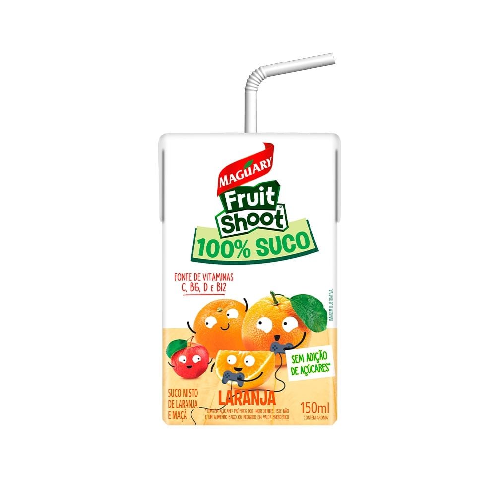 Suco Maguary Fruit Shoot Laranja 150 ml - Embalagem 27 Unidades