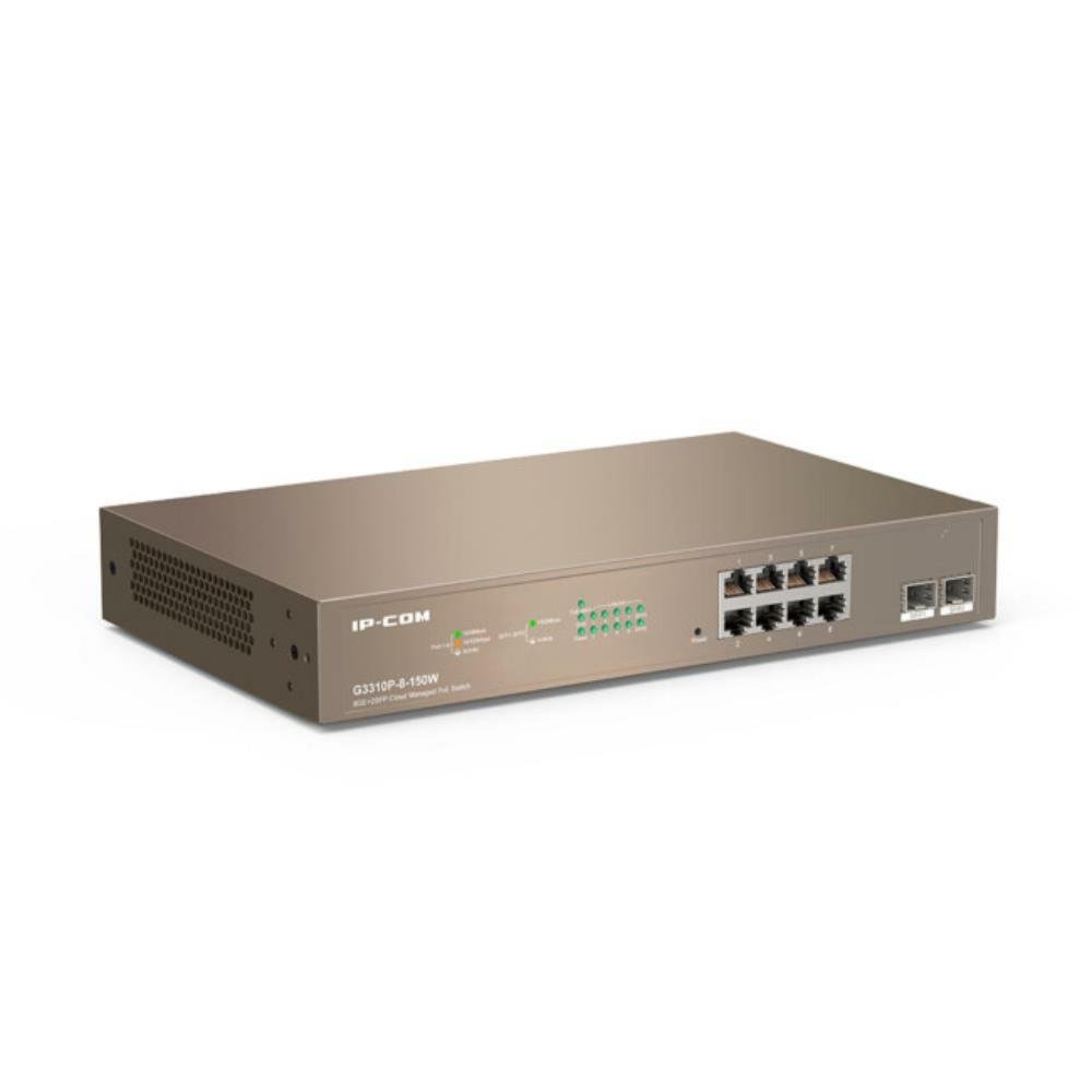 Switch 8P Ip-Com G3310p-8-150W G +2P Sfp