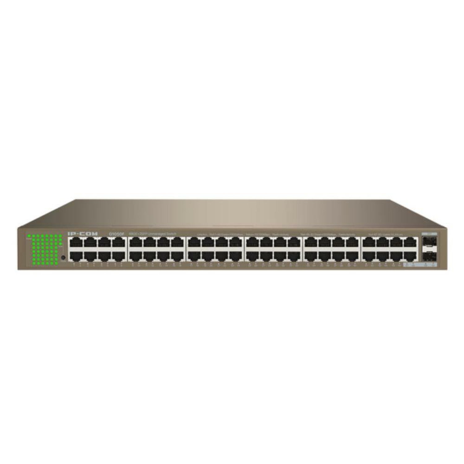 Switch 48 portas IP-Com, Gigabit, não Gerenciável, com 2 portas SFP, G1050F