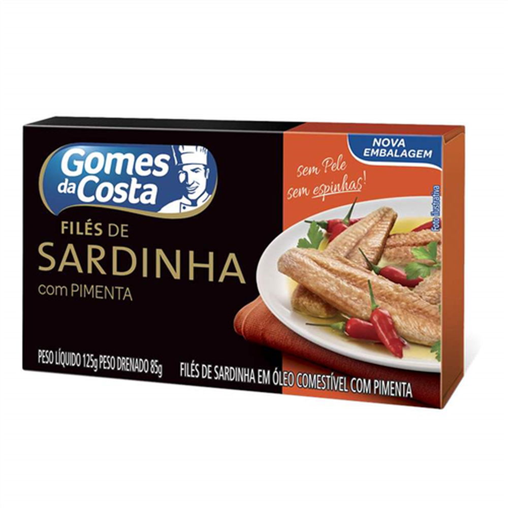 Files De Sardinha Com Pimenta Gomes Da Costa 125G-Un/1