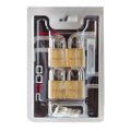 Cadeado Pado LT-30mm 4 Chaves Iguais 4 Peças SM