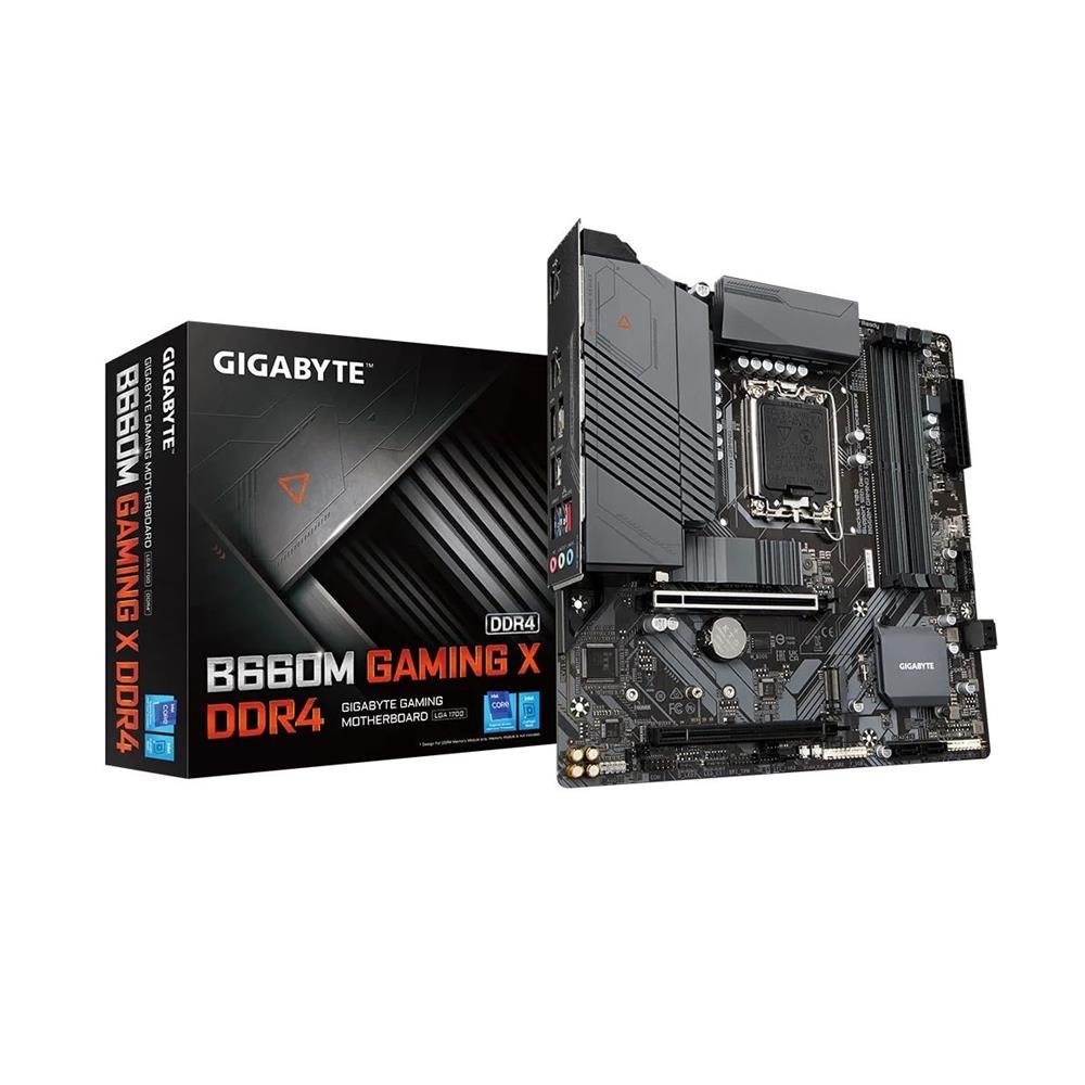 Placa Mãe Gigabyte B660M Gaming X DDR4 LGA 1700 mATX 2x M.2