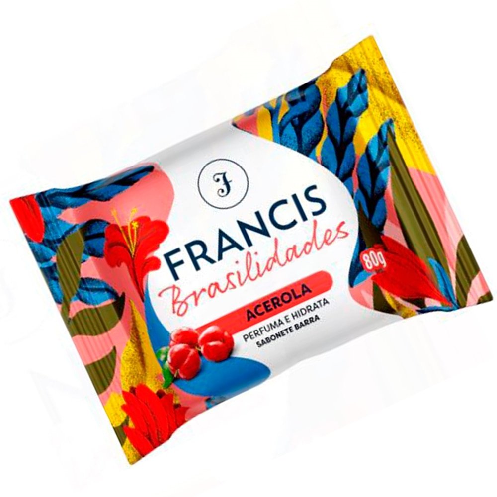 Sabonete Francis Brasilidade Vermelho Acerola 80g