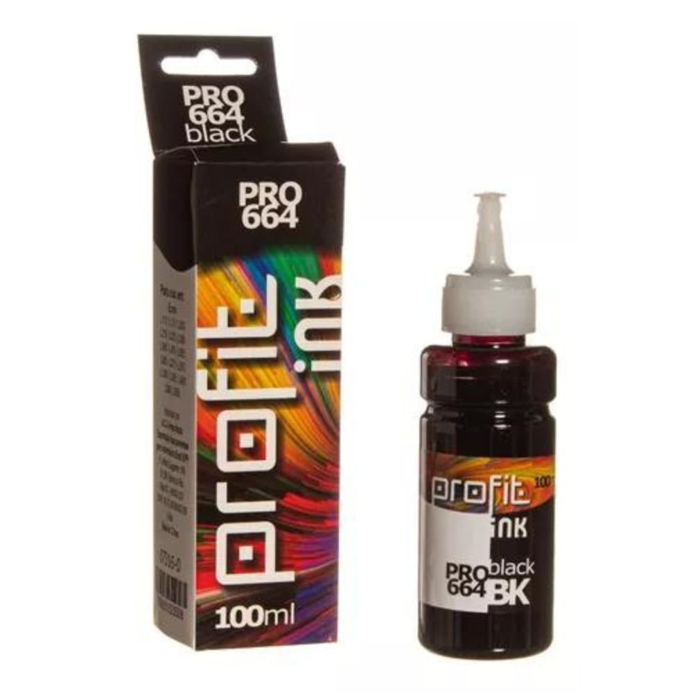 Refil de Tinta Compativel Epson 100ml t 664 Bk Preto
