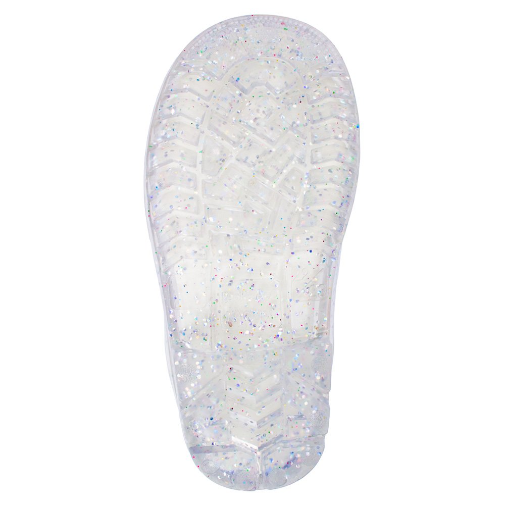 Kit Galocha Infantil Transparente Glitter Prata Feminina Pimpolho 6 Pares - Numeração 22 A 33