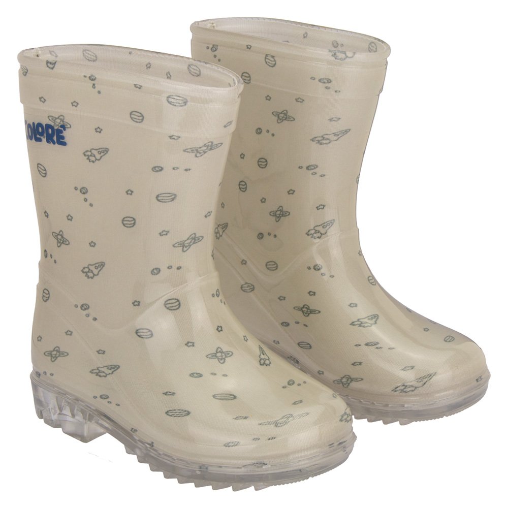 Kit Galocha Infantil Estampada Cinza Espacial Masculina Pimpolho 6 Pares - Numeração 22 A 33