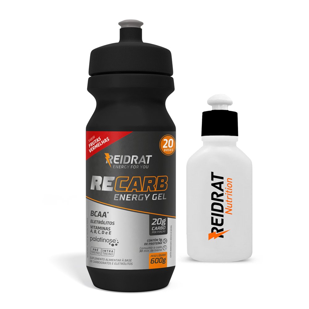 Recarb Energy Gel Squeeze 600g + Mini Squeese 100 ml - Frutas Vermelhas