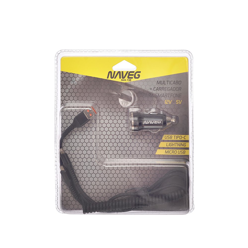 Multicabo E Carregador 12V - 5V