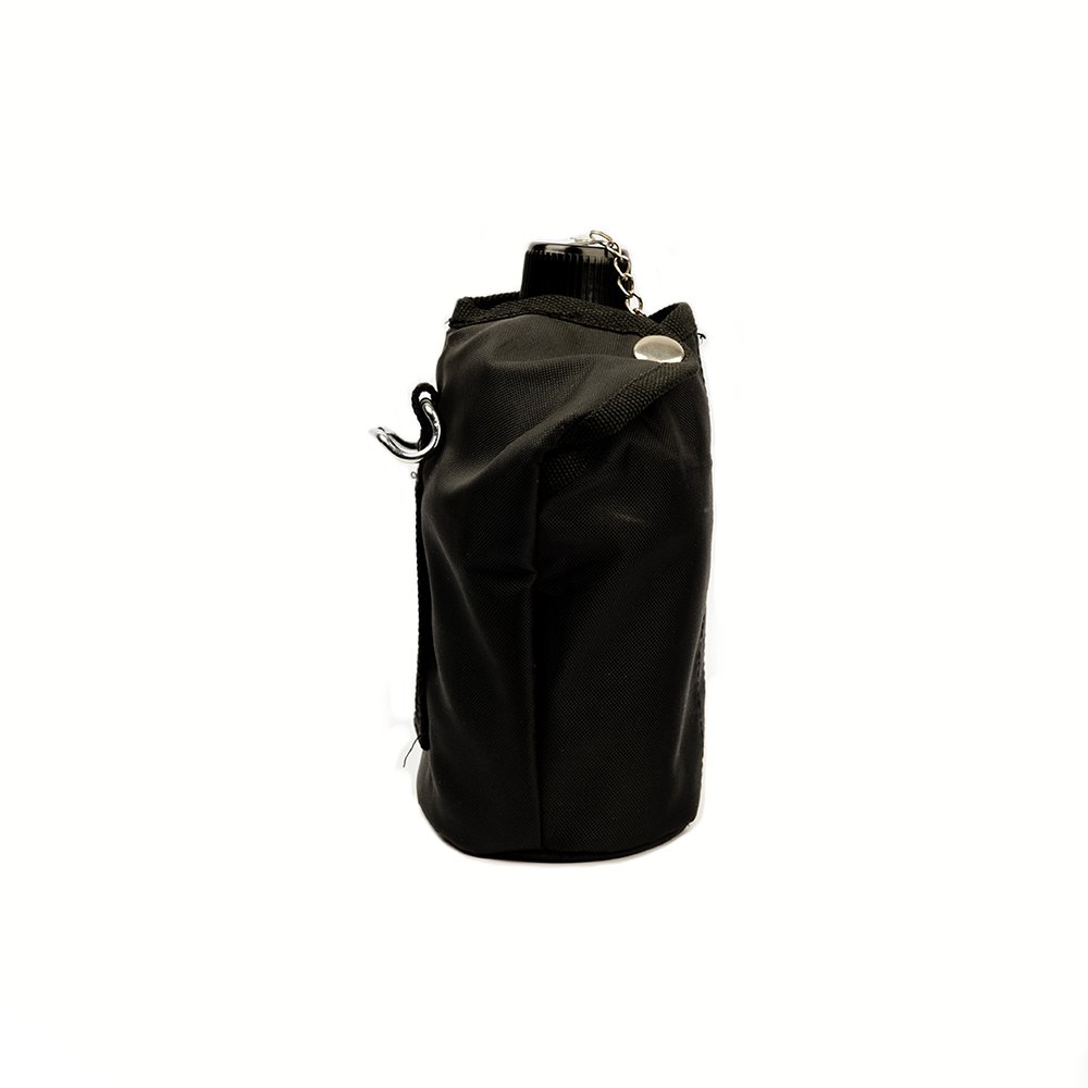 Cantil De Aluminio 900Ml Com Copo E Capa Preta - Echolife