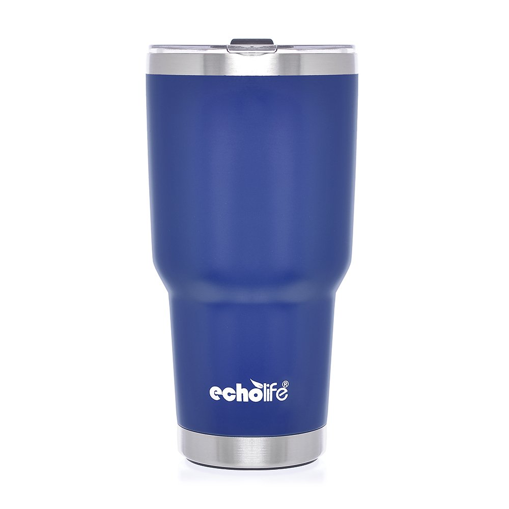 Copo Térmico 900Ml Com Tampa Azul - Echolife