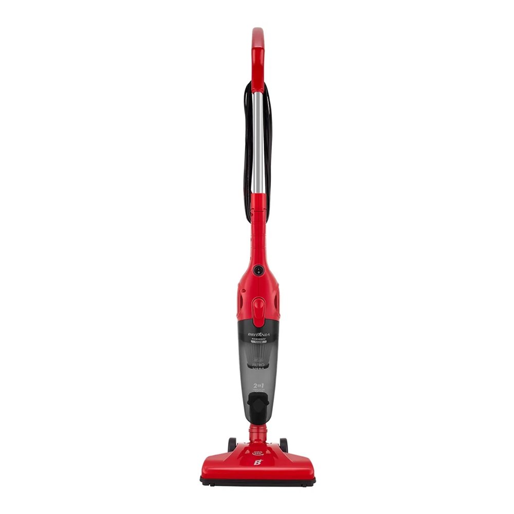Aspirador de Pó Vertical Britânia BAS1290V - 1 Litro 1250W 2 Em 1 Vermelho 220V