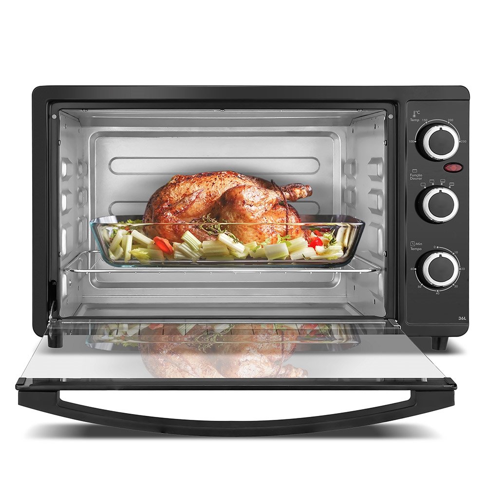 Forno Elétrico de Bancada Britânia 36 Litros BFE41P | 1500W com Timer Preto 110V