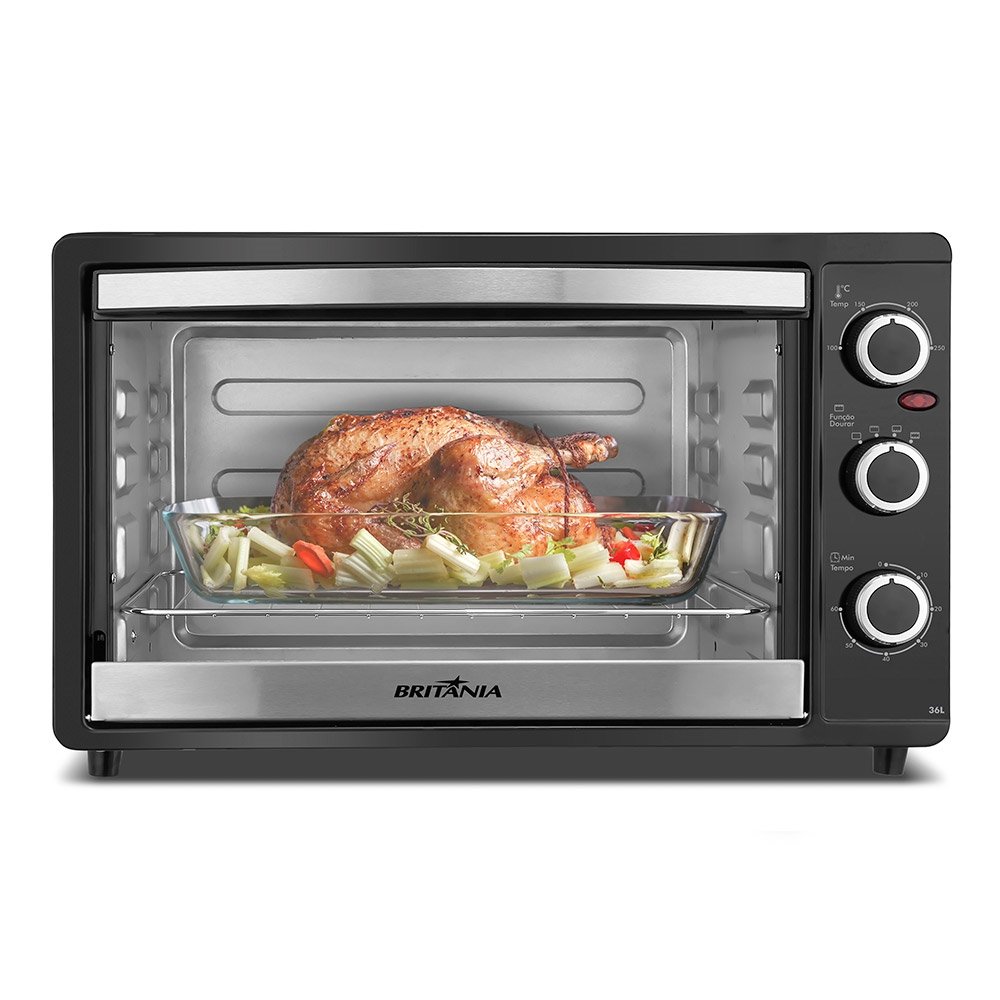 Forno Elétrico de Bancada Britânia 36 Litros BFE41P | 1500W com Timer Preto 220V