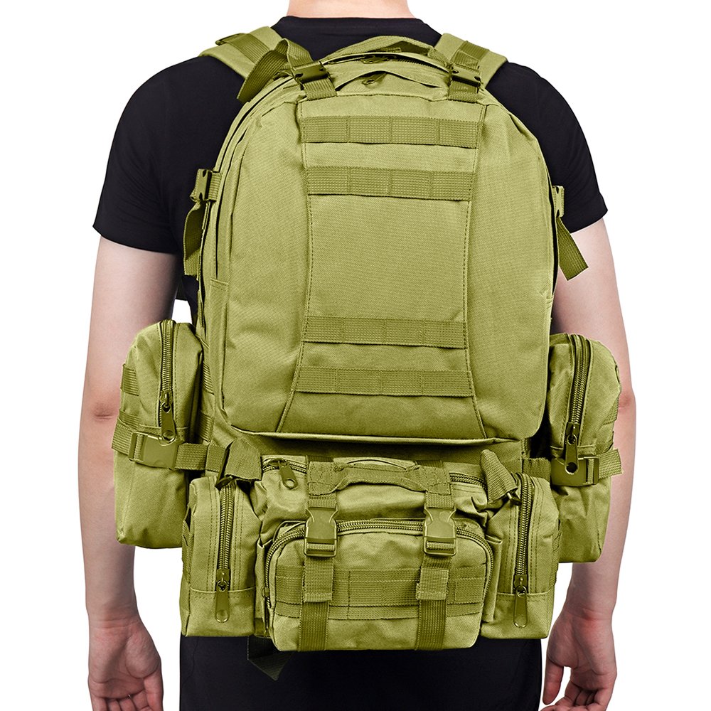 Mochila Tática Defender Verde Oliva 55L - Echolife