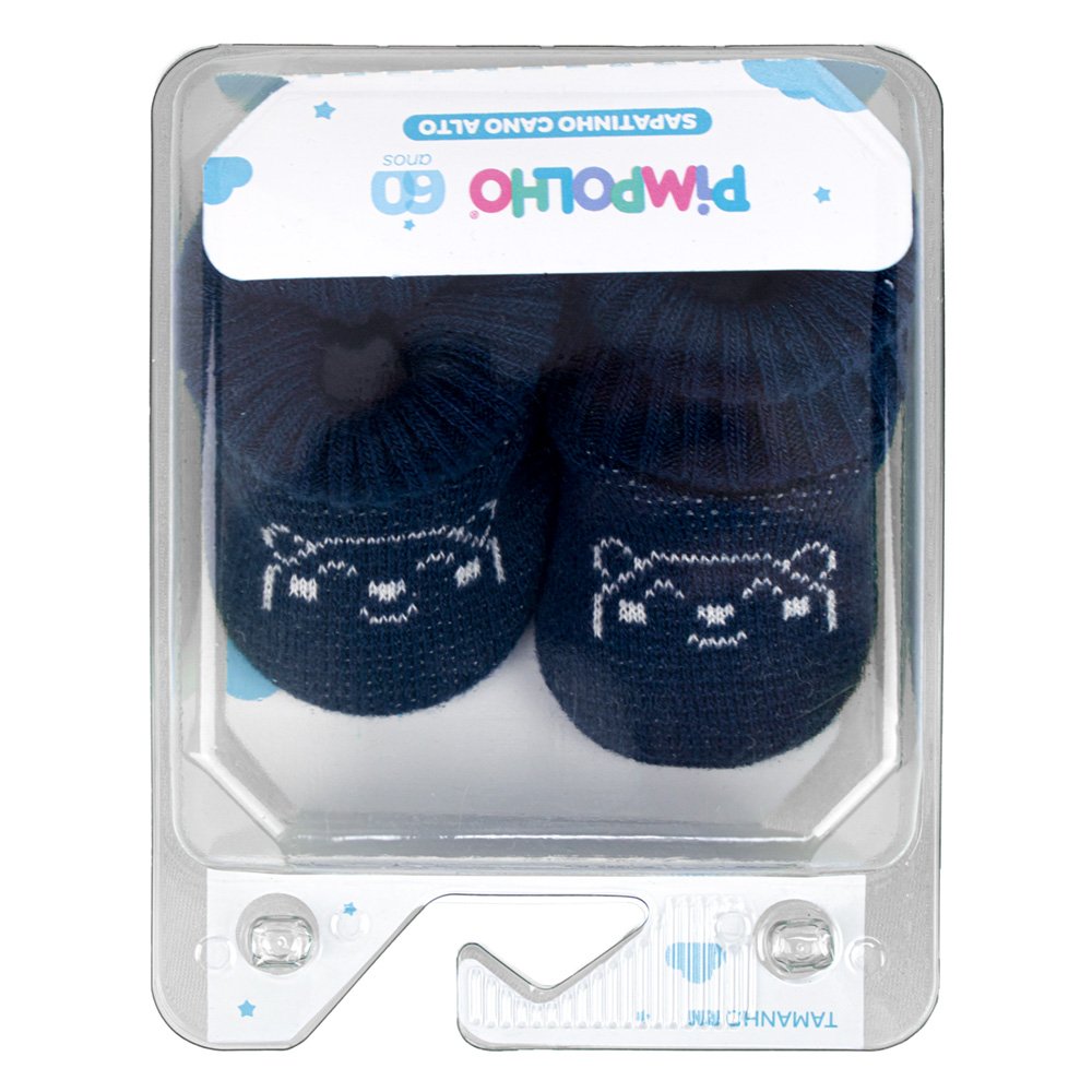 Pack Com 6 Kit Sapato Cano Alto Recem Nascido Masculino Pimpolho