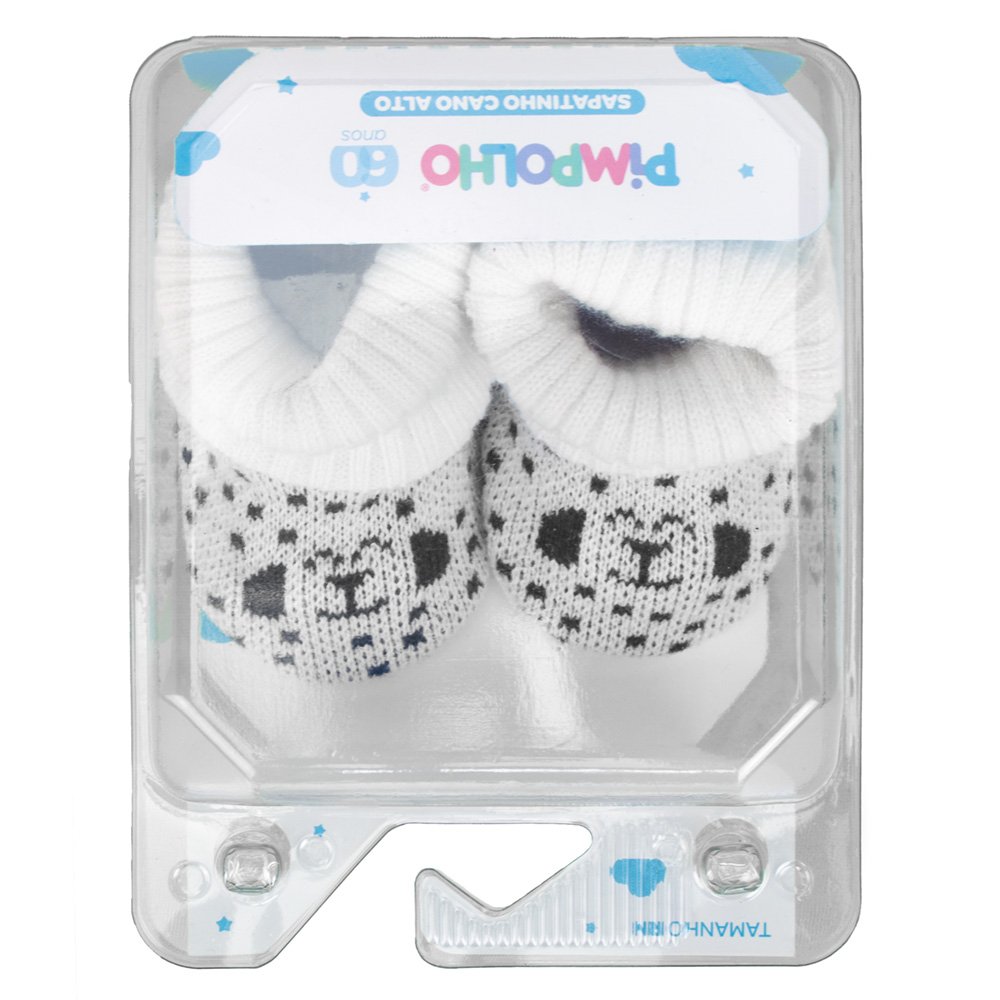 Pack Com 6 Kit Sapato Cano Alto Recem Nascido Masculino Pimpolho