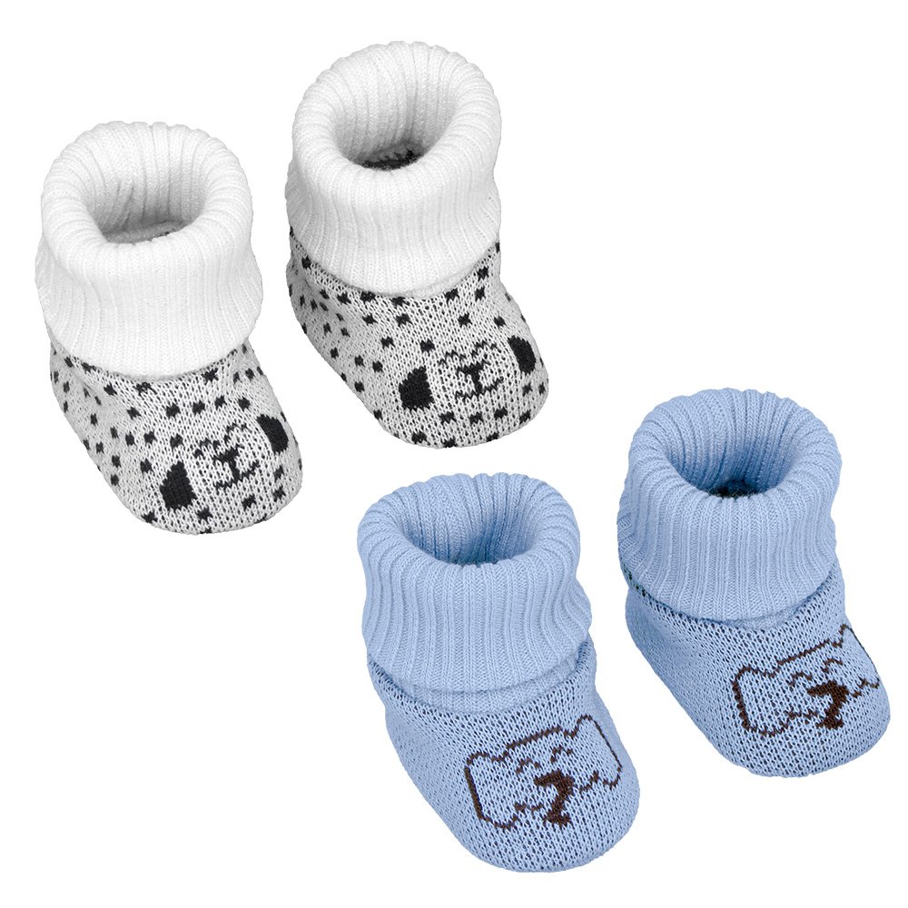 Pack Com 6 Kit Sapato Cano Alto Recem Nascido Masculino Pimpolho
