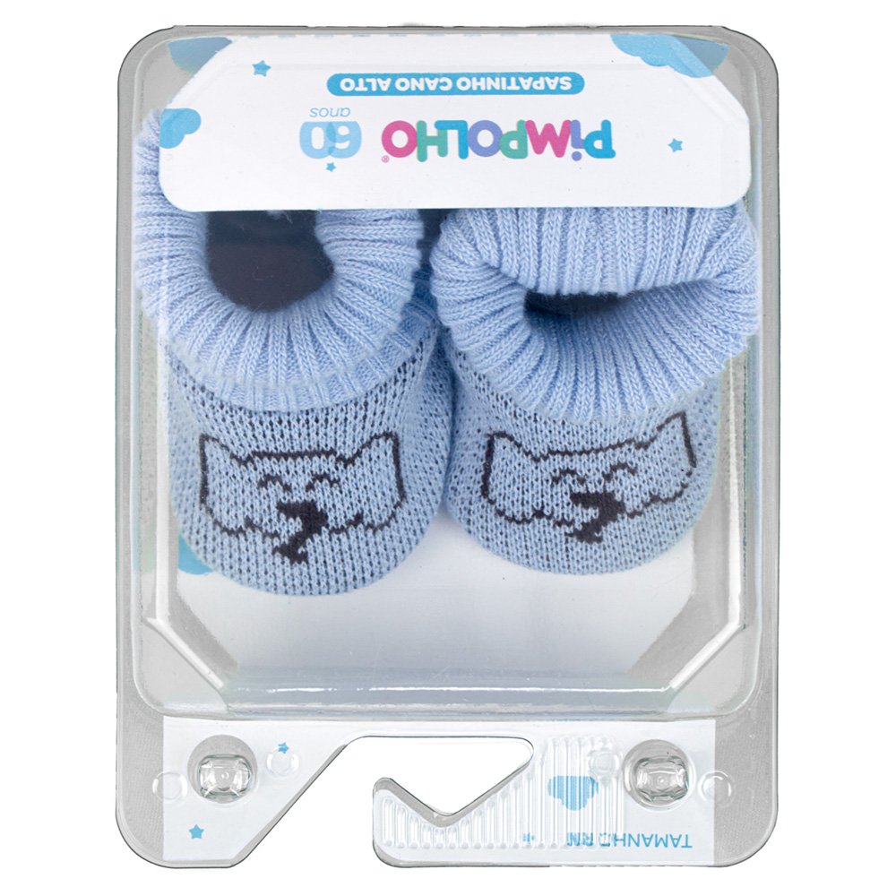 Pack Com 6 Kit Sapato Cano Alto Recem Nascido Masculino Pimpolho