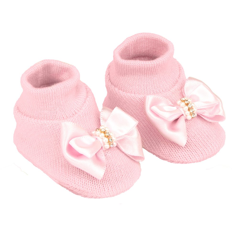 Pack Com 12 Kit Sapato Com Lacinho Recém Nascido Feminino Pimpolho