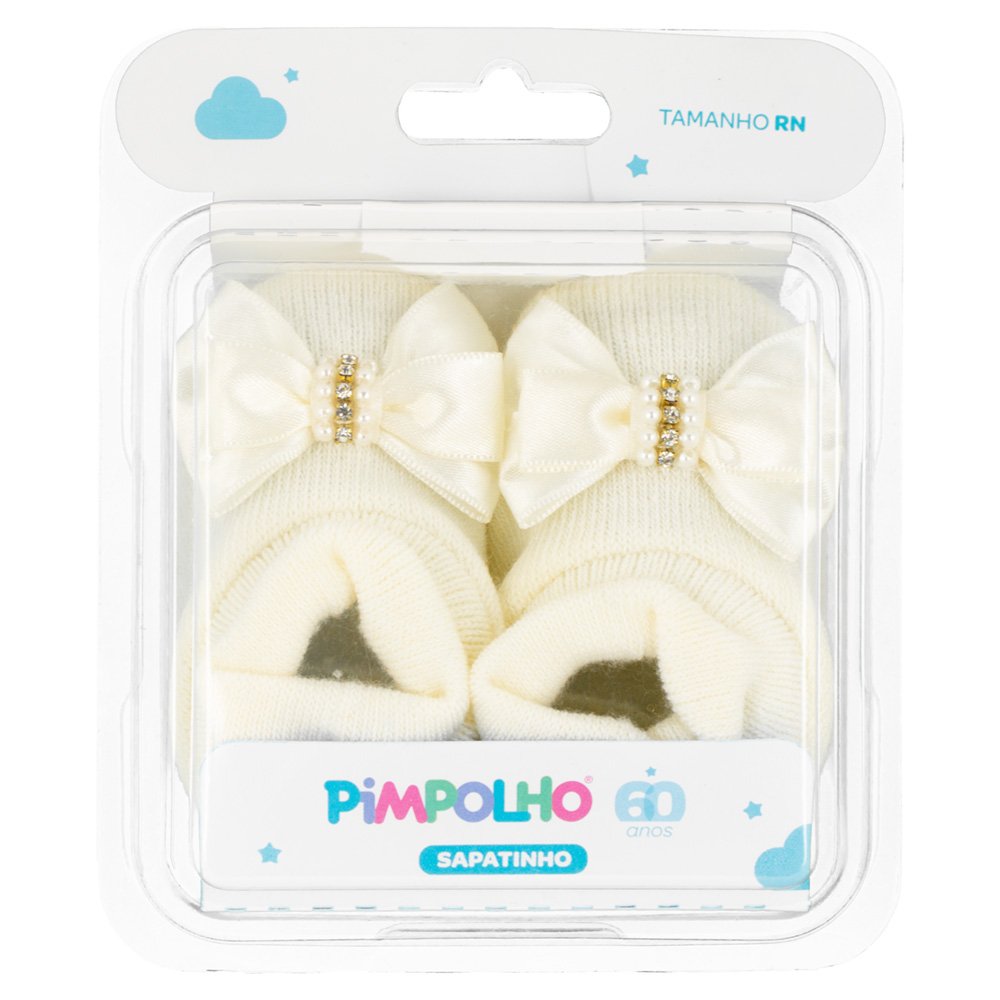 Pack Com 12 Kit Sapato Com Lacinho Recém Nascido Feminino Pimpolho