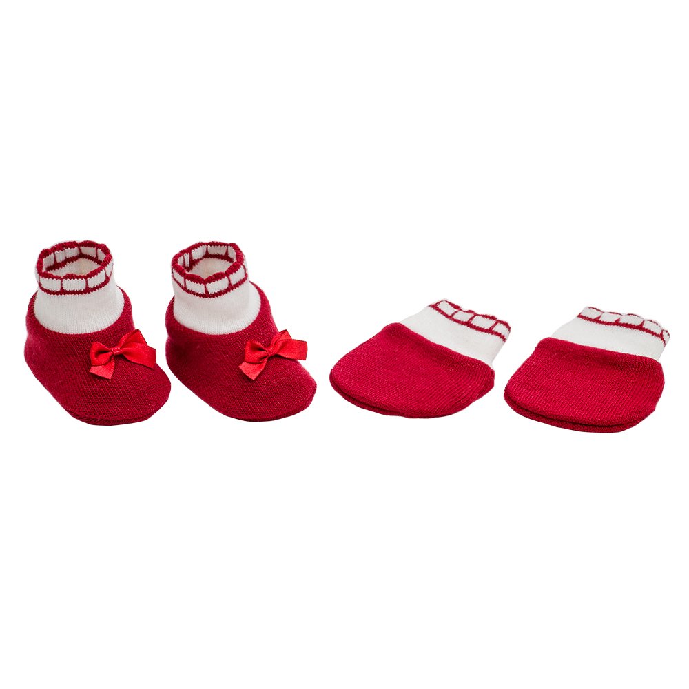 Pack Com 12 Kit Sapato E Luva Recém Nascido Feminino Pimpolho