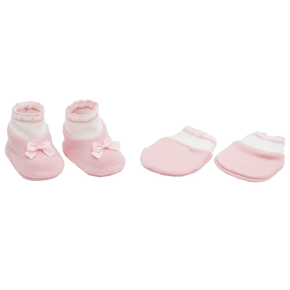 Pack Com 12 Kit Sapato E Luva Recém Nascido Feminino Pimpolho