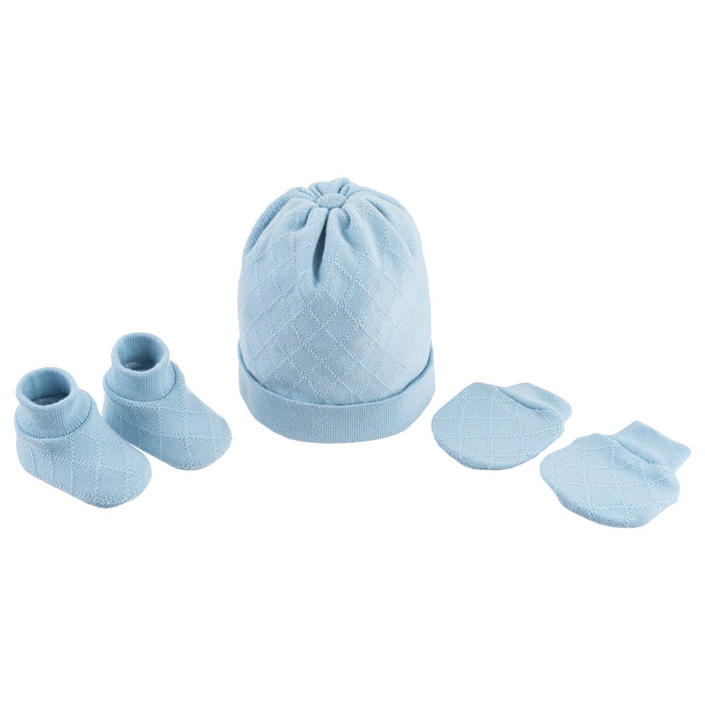 Pack Com 6 Kit Gorro Luva E Sapato Recém Nascido Masculino Pimpolho