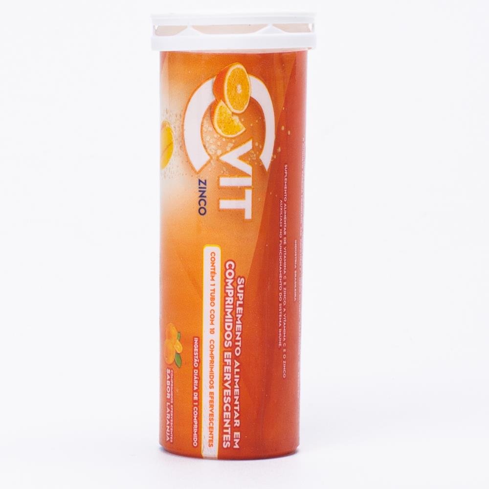 Cvit + Zinco Efervescente com 10 Capsulas Sabor Laranja Vitamina C + Magnezio + Zinco Mayben