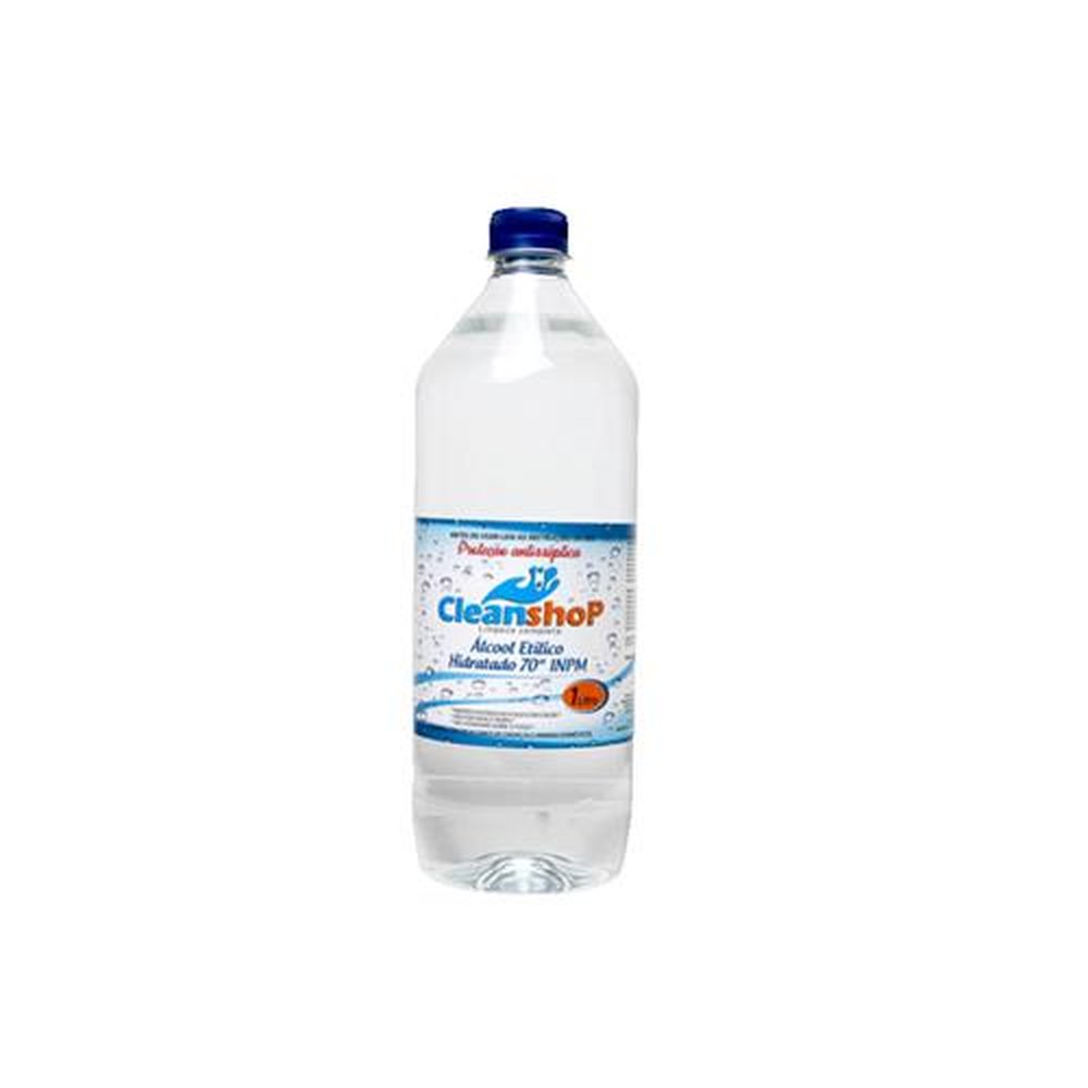 Alcool Etílico Hidratado 70% 1 Litro Clean Shop