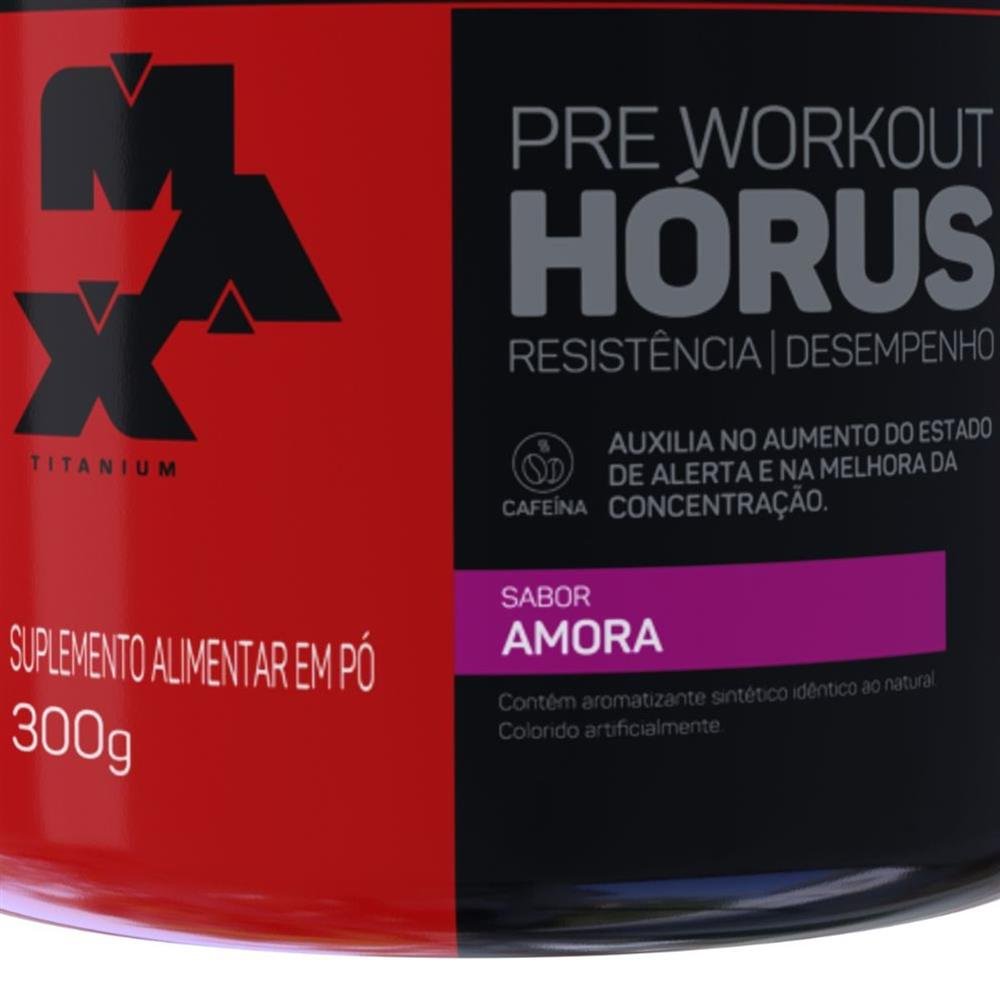 Pre Treino Horus 300g Amora Max Titanium