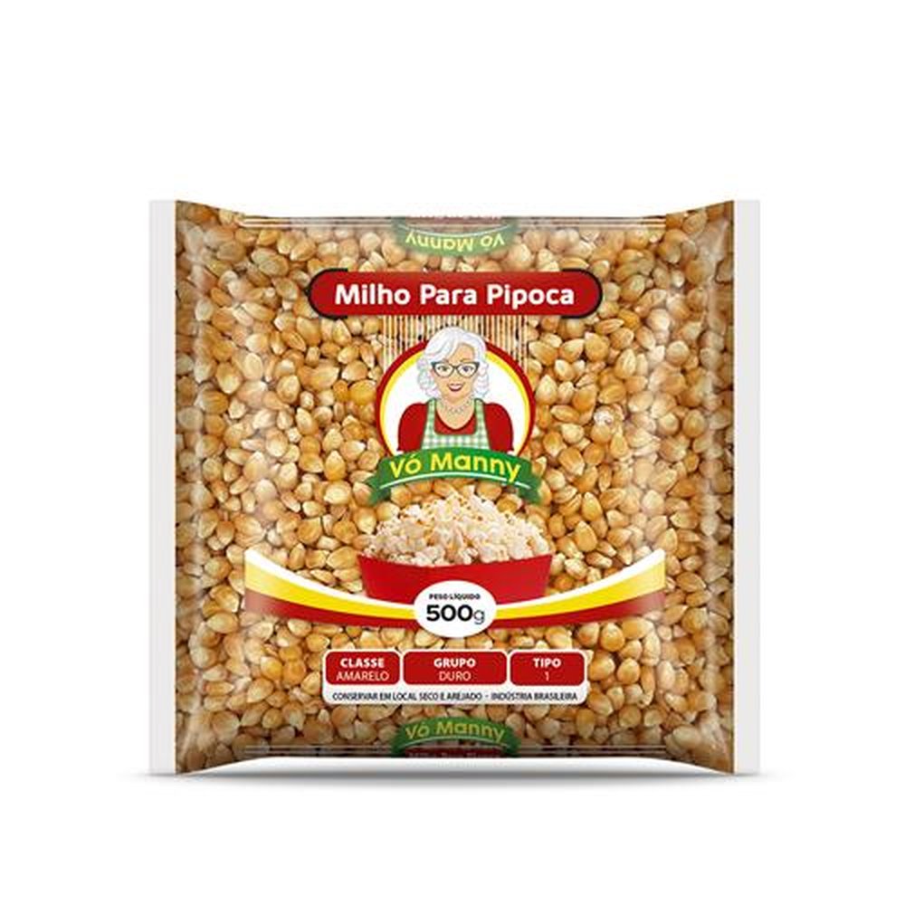 Milho para Pipoca Vó Manny 20x500g