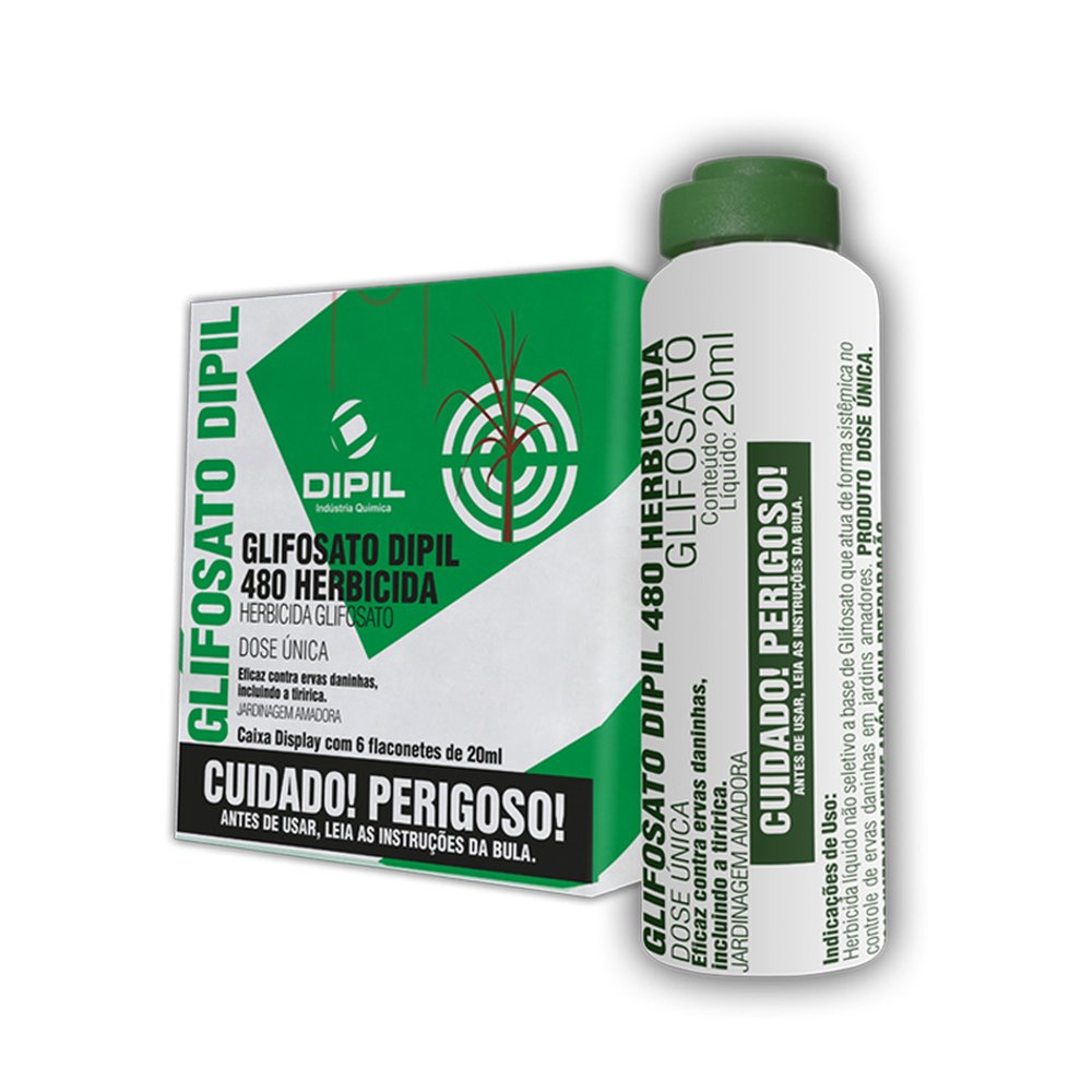 Glifosato Dipil 480 Herbicida 20ml Embalagem com 6 unidades