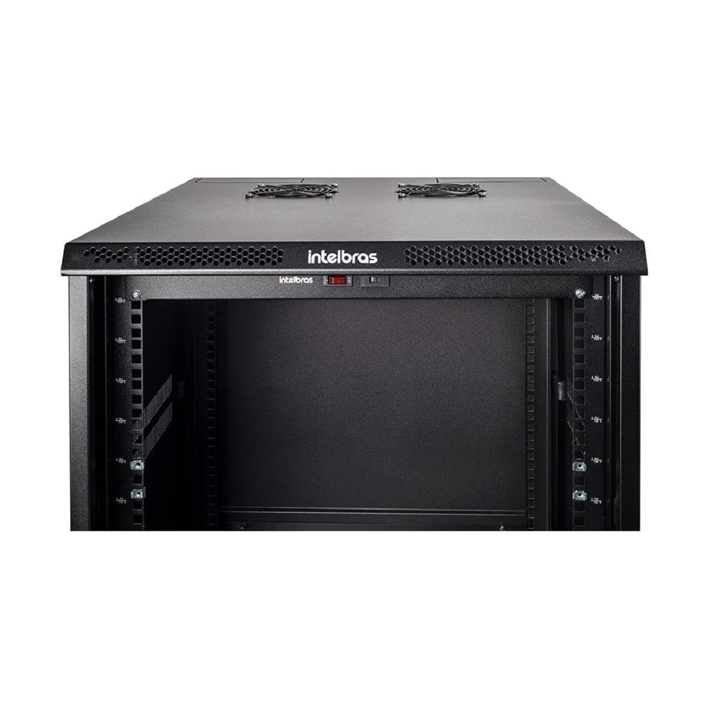 Kit Ventilação para Racks Intelbras KVR 2V, 10A, 3000 RPM, 19", Preto
