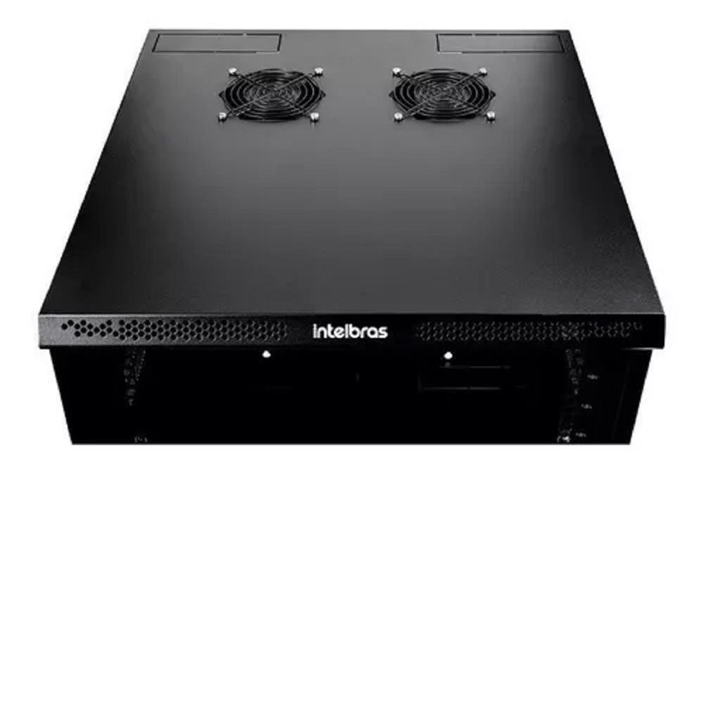 Kit Ventilação para Racks Intelbras KVR 2V, 10A, 3000 RPM, 19", Preto