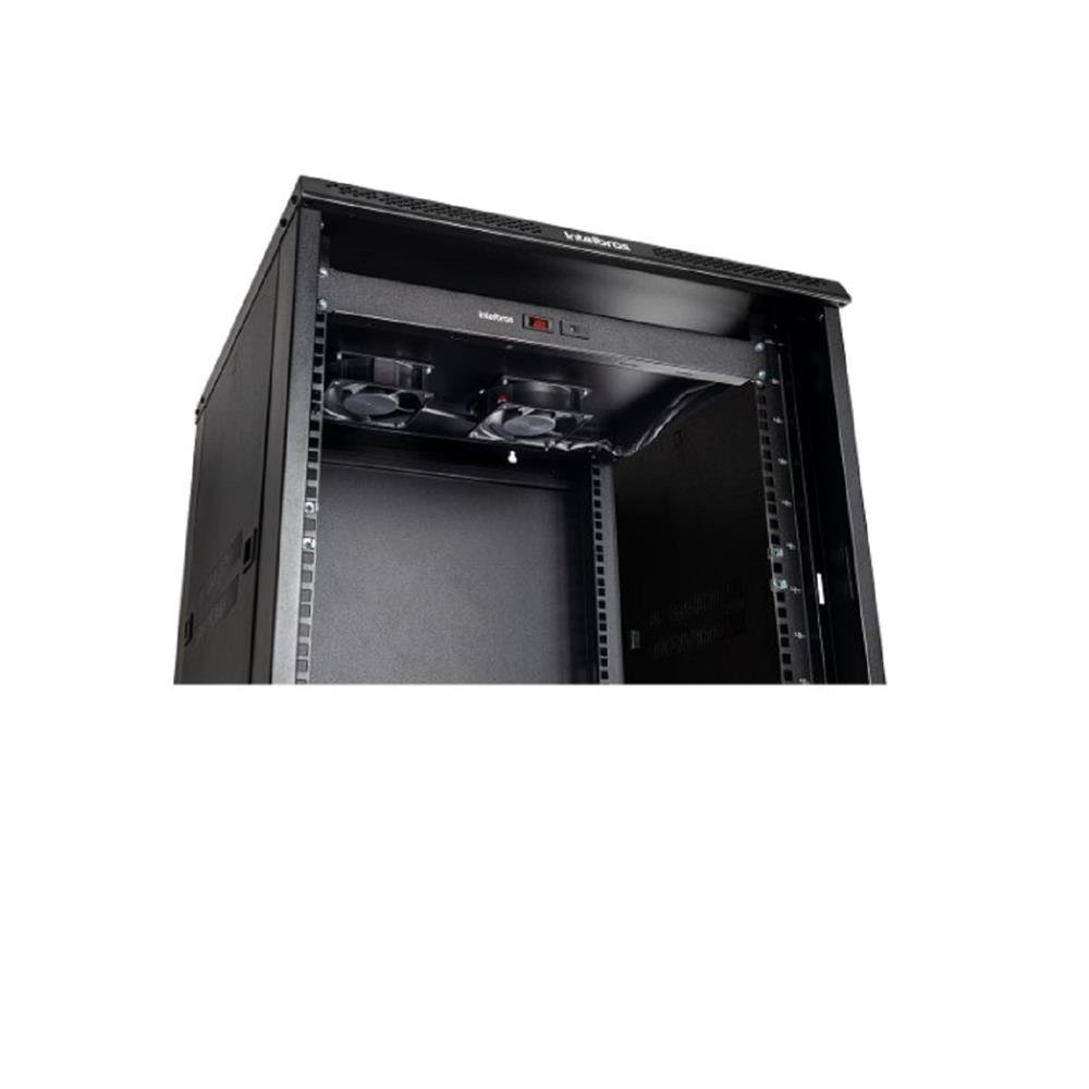 Kit Ventilação para Racks Intelbras KVR 2V, 10A, 3000 RPM, 19", Preto