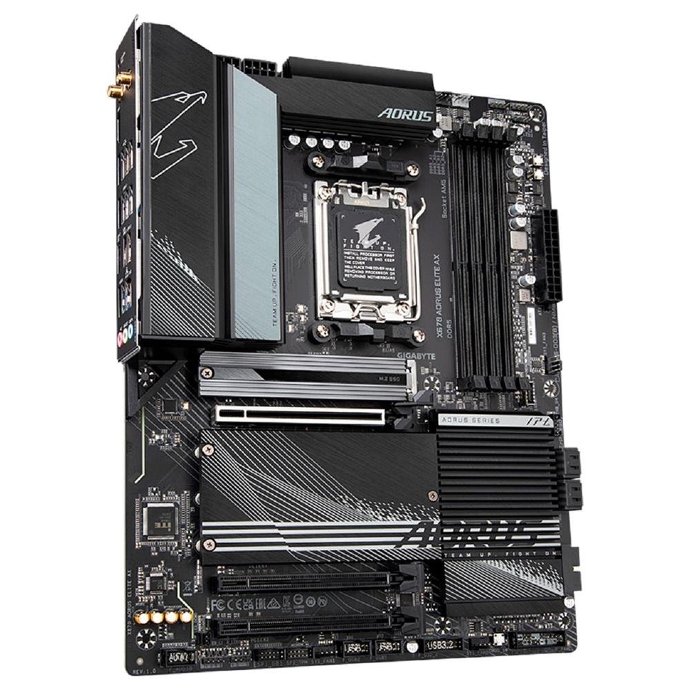 Placa Mãe Gigabyte X670 Aorus Elite AX, Chipset X670, AMD AM5, ATX, DDR5