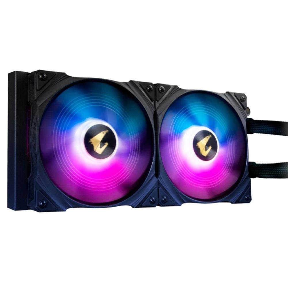 Water Cooler Gigabyte Aorus Waterforce X 280, 280mm, Intel e AMD, RGB, Display LCD, Preto