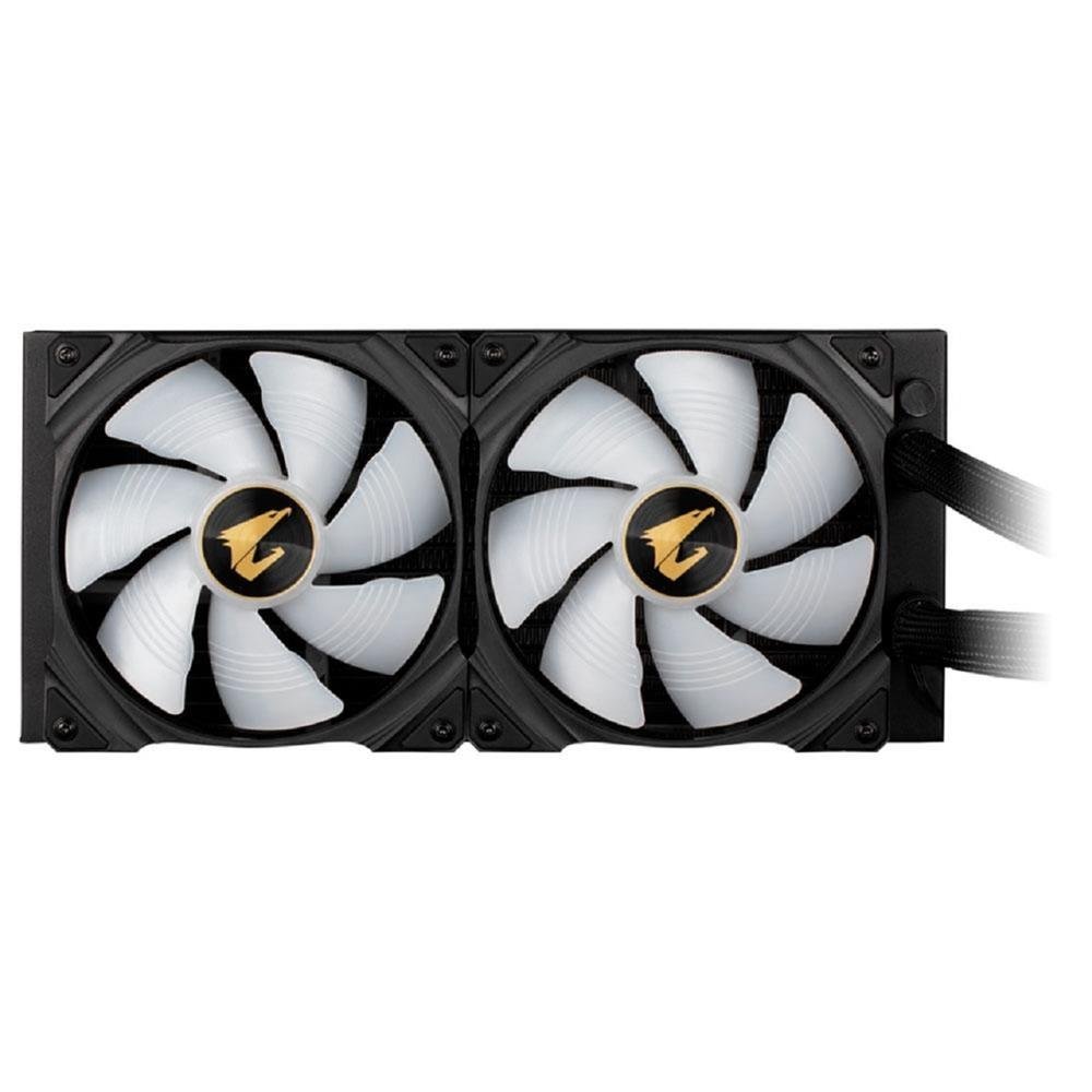 Water Cooler Gigabyte Aorus Waterforce X 280, 280mm, Intel e AMD, RGB, Display LCD, Preto