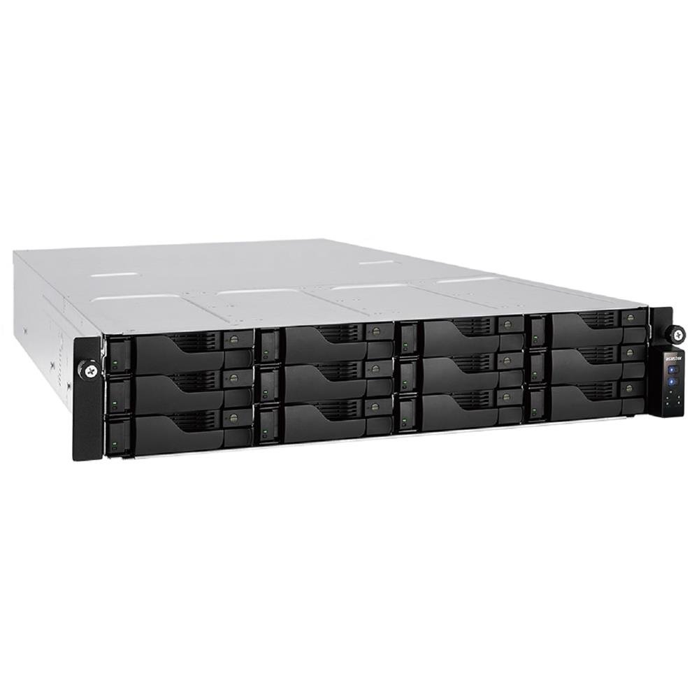 Servidor NAS Asustor AS7112RDX, 12RD, Intel Xeon E-2224 Quad-Core 3.4 GHz, 8GB DDR4, Prata