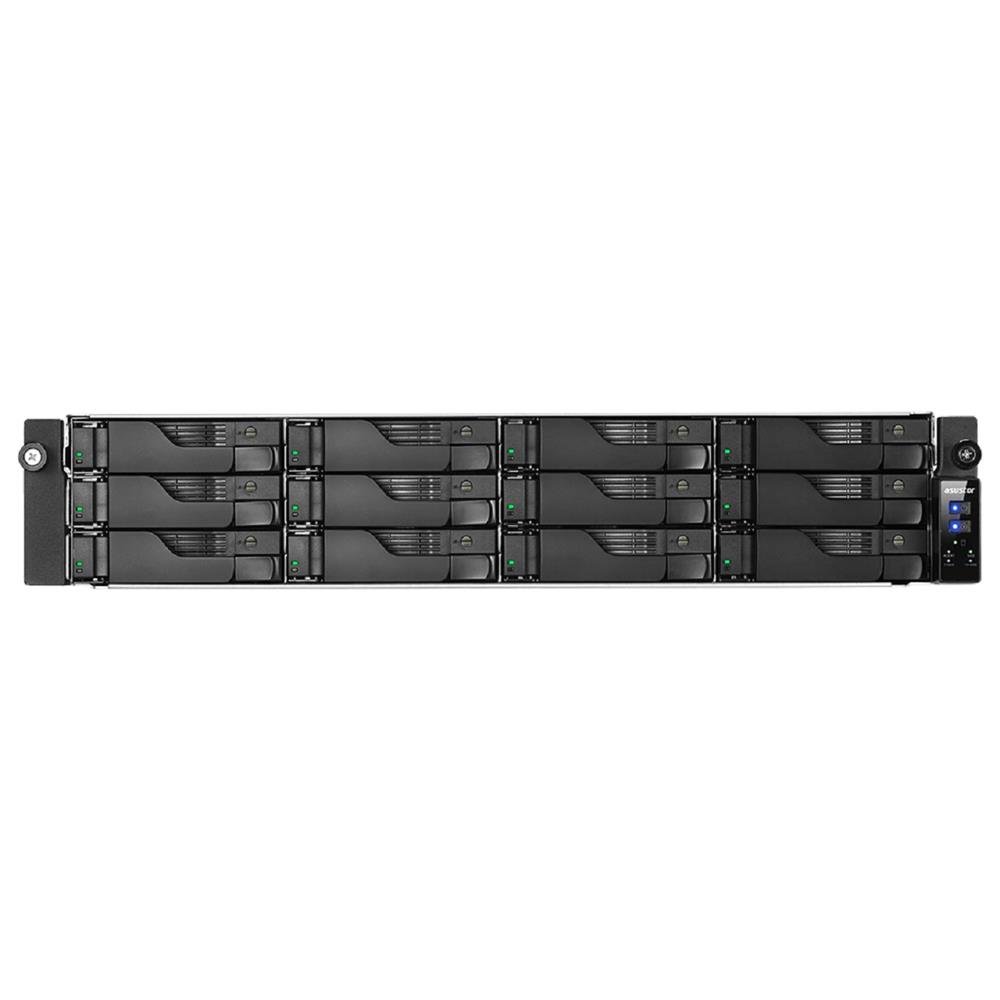 Servidor NAS Asustor AS7112RDX, 12RD, Intel Xeon E-2224 Quad-Core 3.4 GHz, 8GB DDR4, Prata