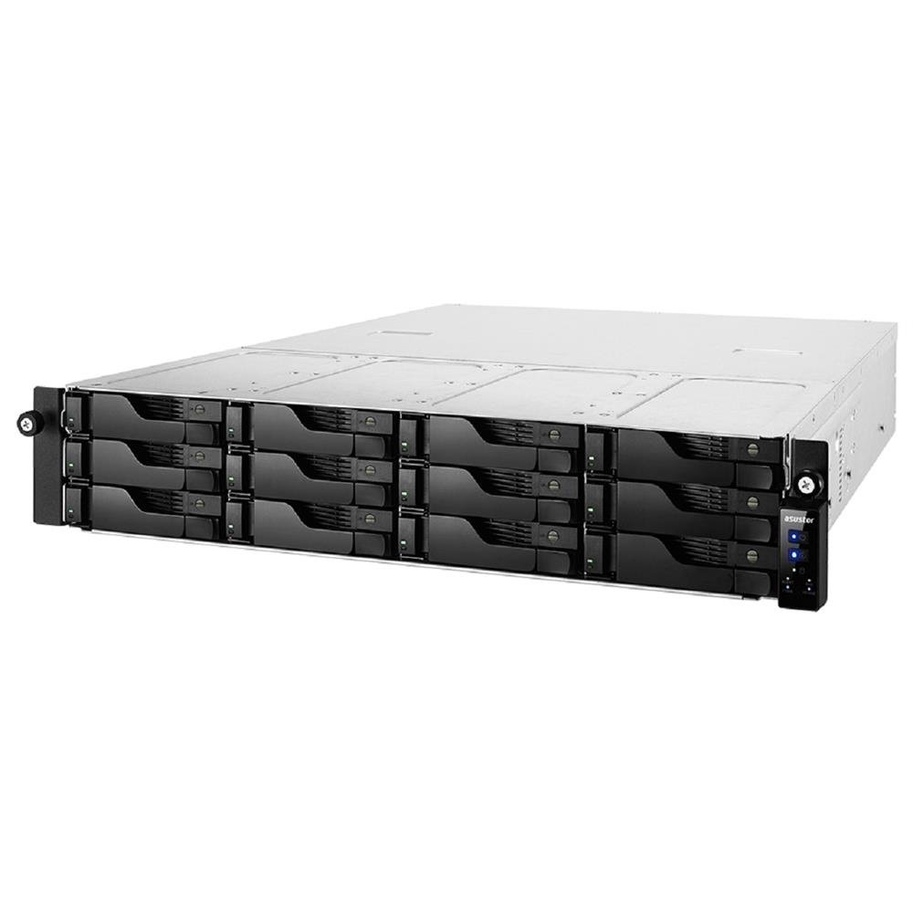 Servidor NAS Asustor AS7112RDX, 12RD, Intel Xeon E-2224 Quad-Core 3.4 GHz, 8GB DDR4, Prata