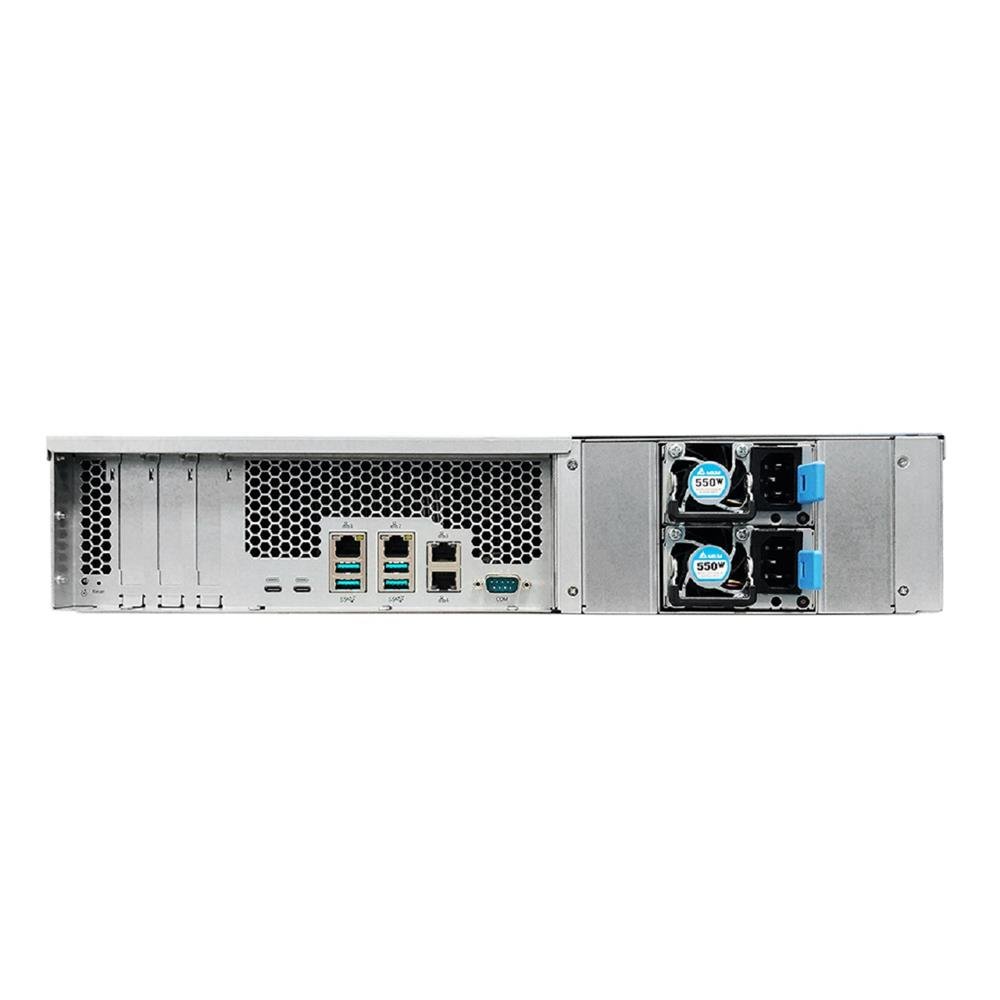 Servidor NAS Asustor AS7112RDX, 12RD, Intel Xeon E-2224 Quad-Core 3.4 GHz, 8GB DDR4, Prata