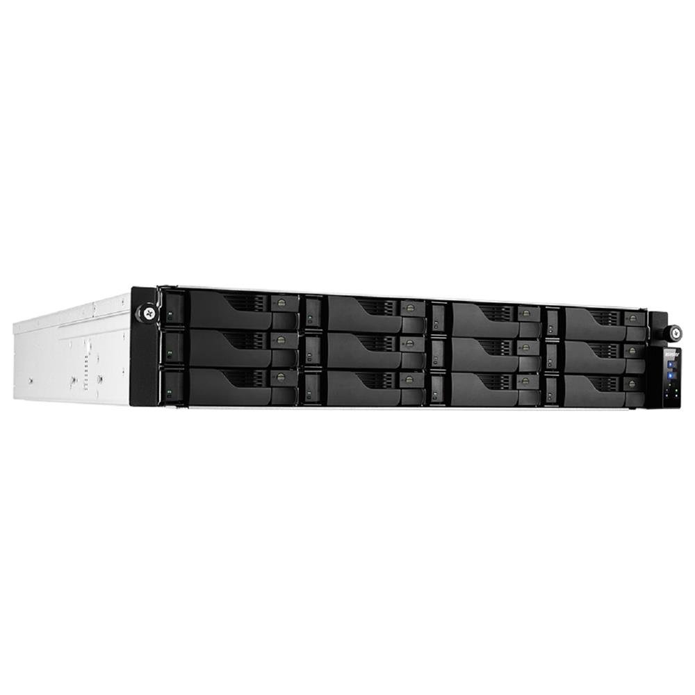 Servidor NAS Asustor AS7112RDX, 12RD, Intel Xeon E-2224 Quad-Core 3.4 GHz, 8GB DDR4, Prata