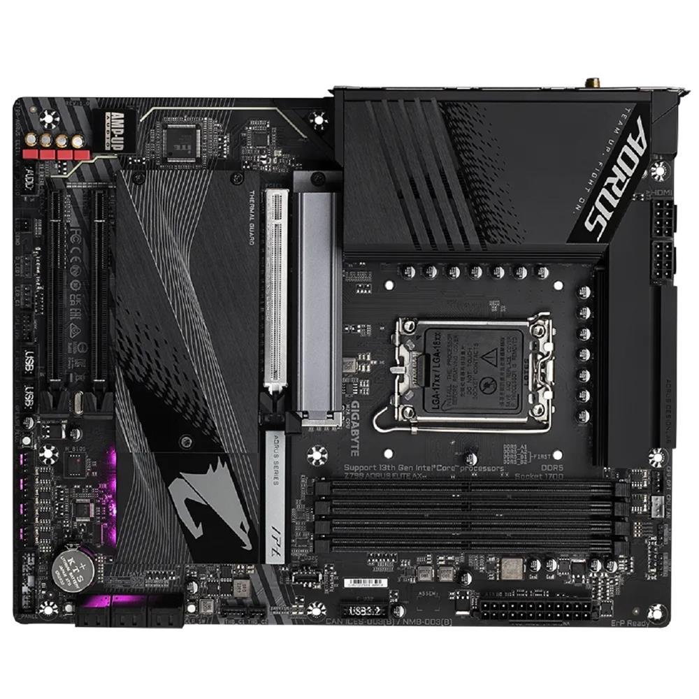 Placa Mãe Gigabyte Z790 Aorus Elite AX, Chipset Z790, Intel LGA 1700, ATX, DDR5