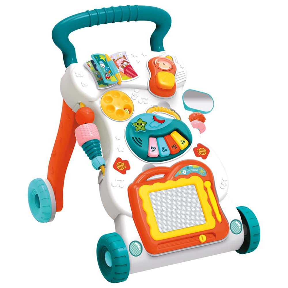 Kit Andador 2 Em 1 Com Centro De Atividades Unissex Pimpolho Caixa Com 1 Unidade.